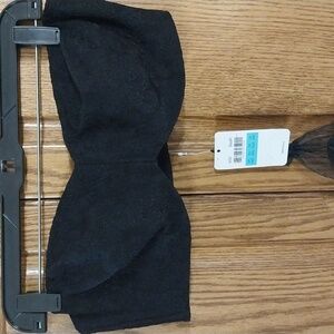 Delimira NWT Sz 38D Underwire Full Coverage Multiway Strapless Bra Black Floral